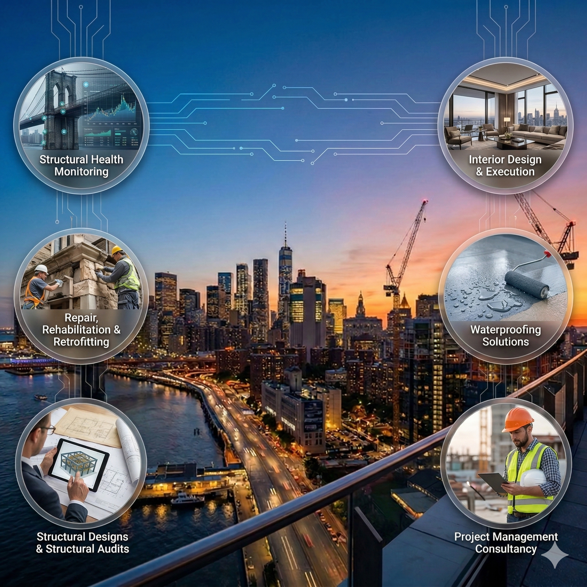 Cracked column needing repair