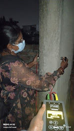 Rebound hammer test on column